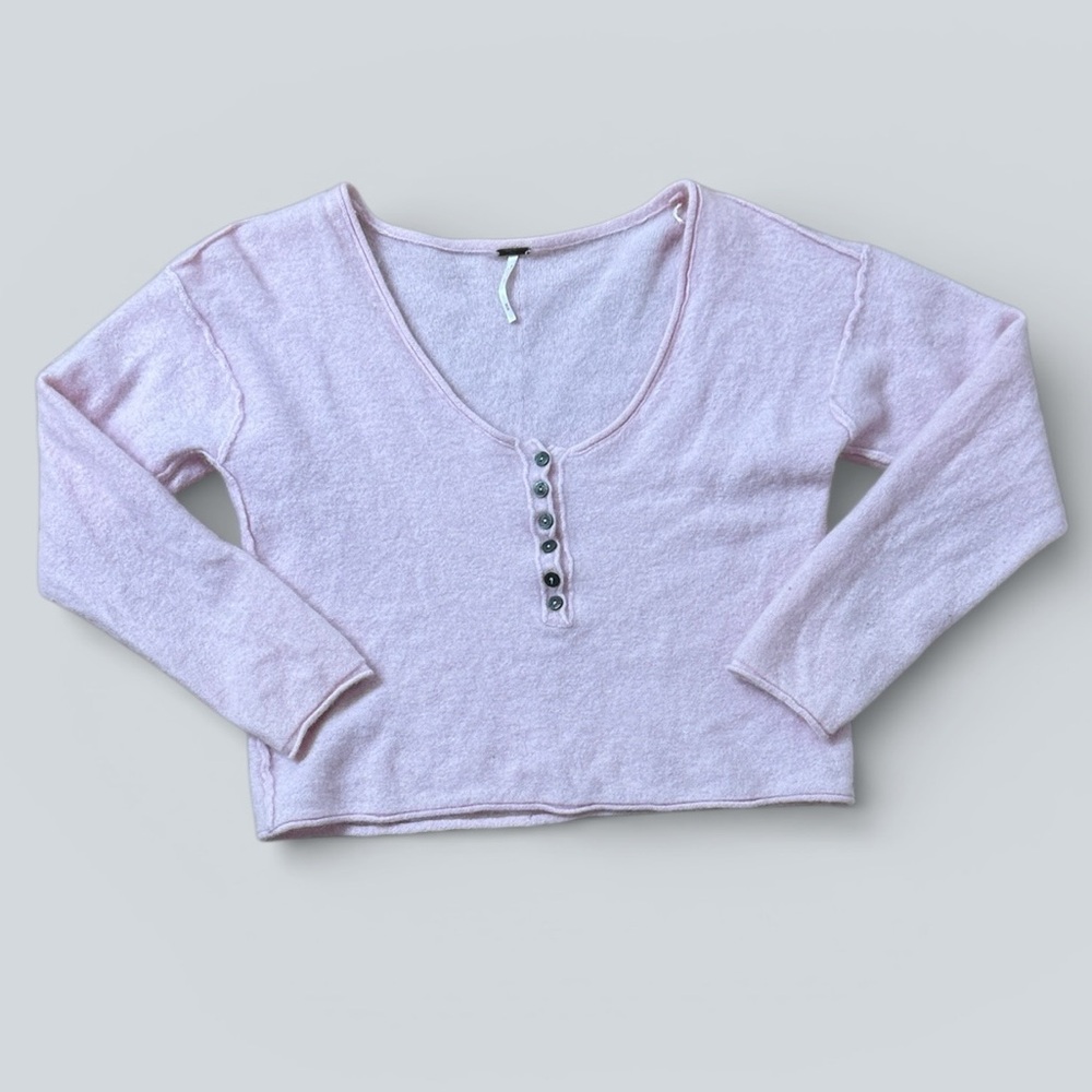 Free People Nimbus Cashmere Henley - Picture 2 of 7